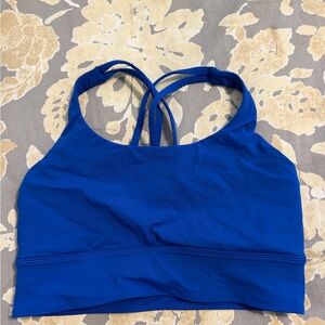 Lululemon Blue Energy Longline Sports Bra